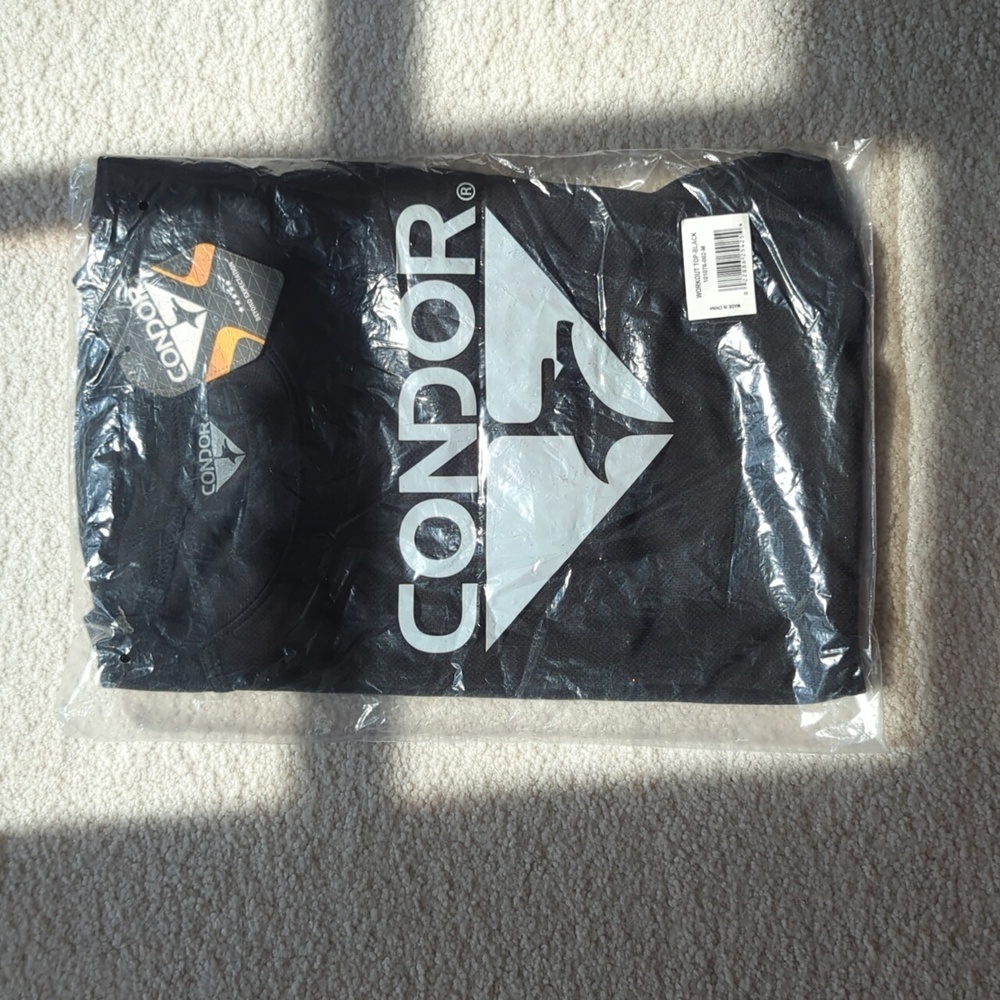 NWT Condor Black Workout Shirt Men's Medium